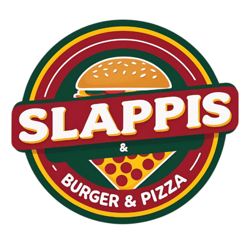 Warm Emblem Logo – Slappis Burger & Pizza